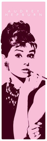 Rámovaný plakát Audrey Hepburn - cigarello
