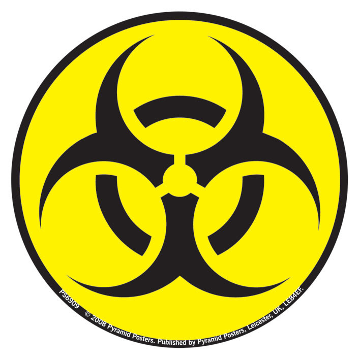 Aufkleber BIOHAZARD | Originelle Geschenkideen