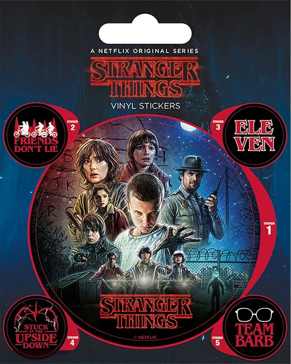 Aufkleber Stranger Things - One Sheet | Originelle Geschenkideen