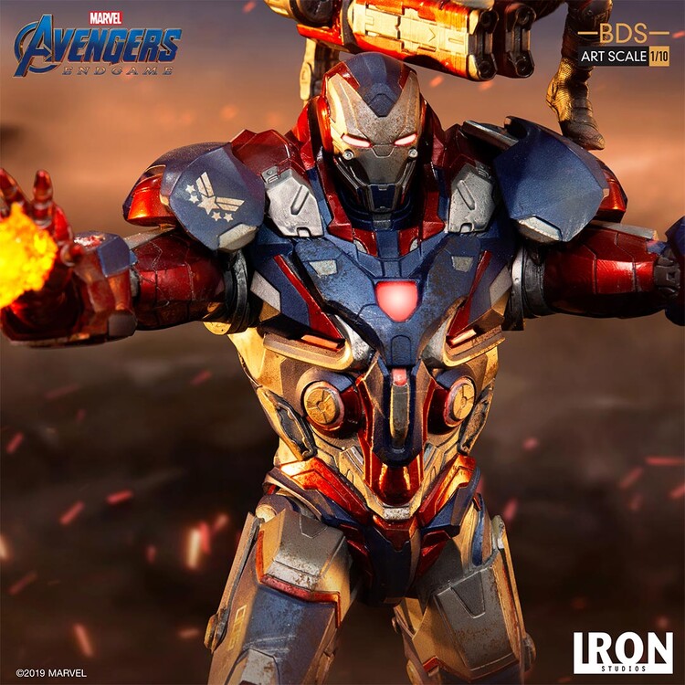 Статуетка Avengers: Endgame - Iron Patriot & Rocket
