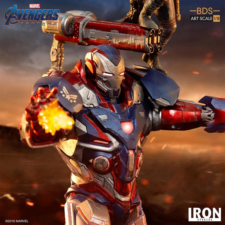 Статуетка Avengers: Endgame - Iron Patriot & Rocket