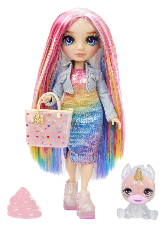 Baba Rainbow High - Doll with Animal - Amaya Raine