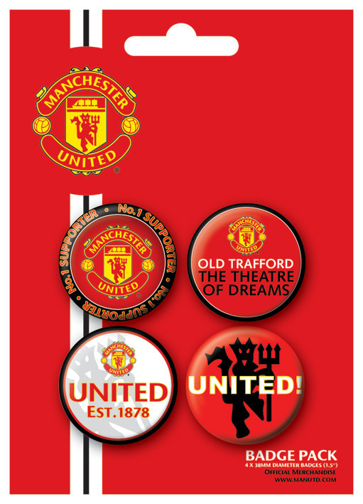MANCH. UNITED No. 1 SUPPORTER Badges pakke | Kjøp hos HANNAH MONTANA Badges pakke | Kjøp hos Europosters