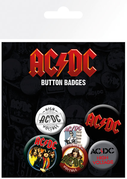 Badge sæt AC/DC - Mix