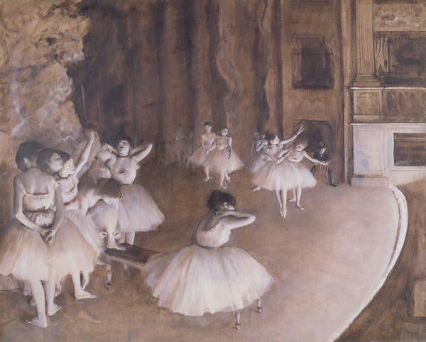 Samolepka Ballet Rehearsal on the Stage, 1874