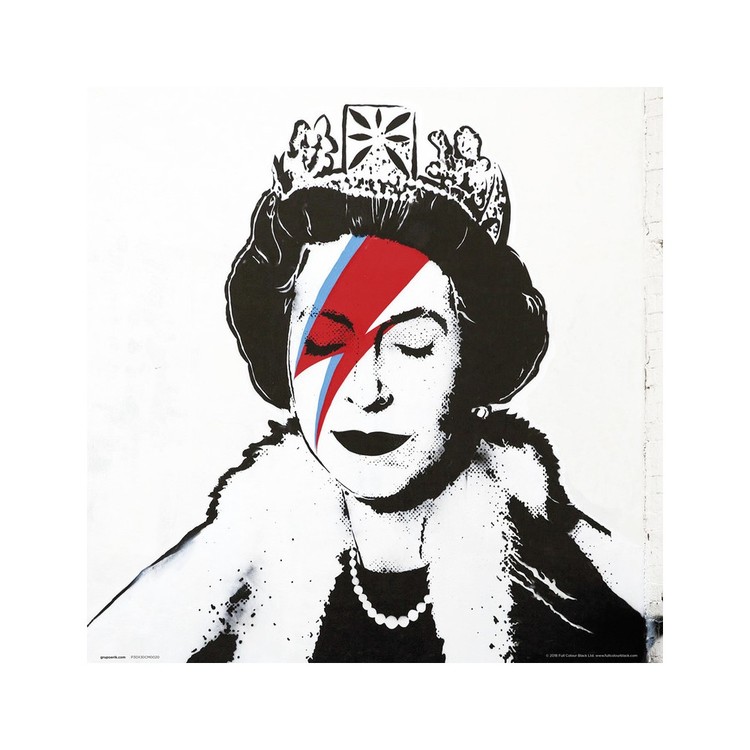 Umělecký tisk Banksy - Queen Bowie