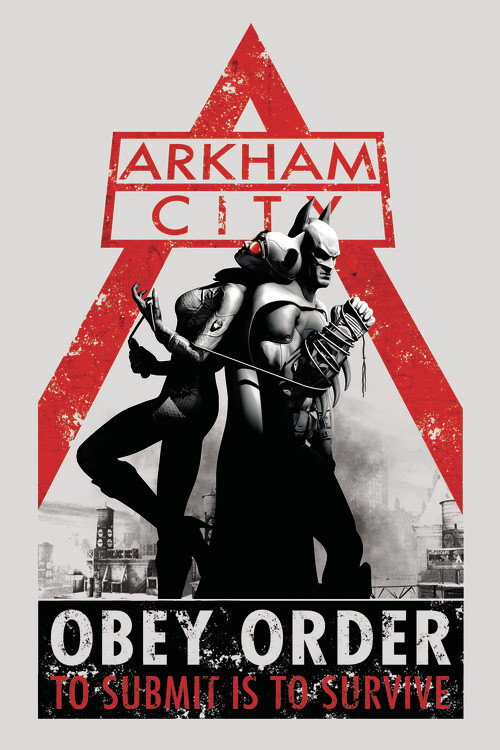 Samolepka Batman Arkham City - Obey Orders