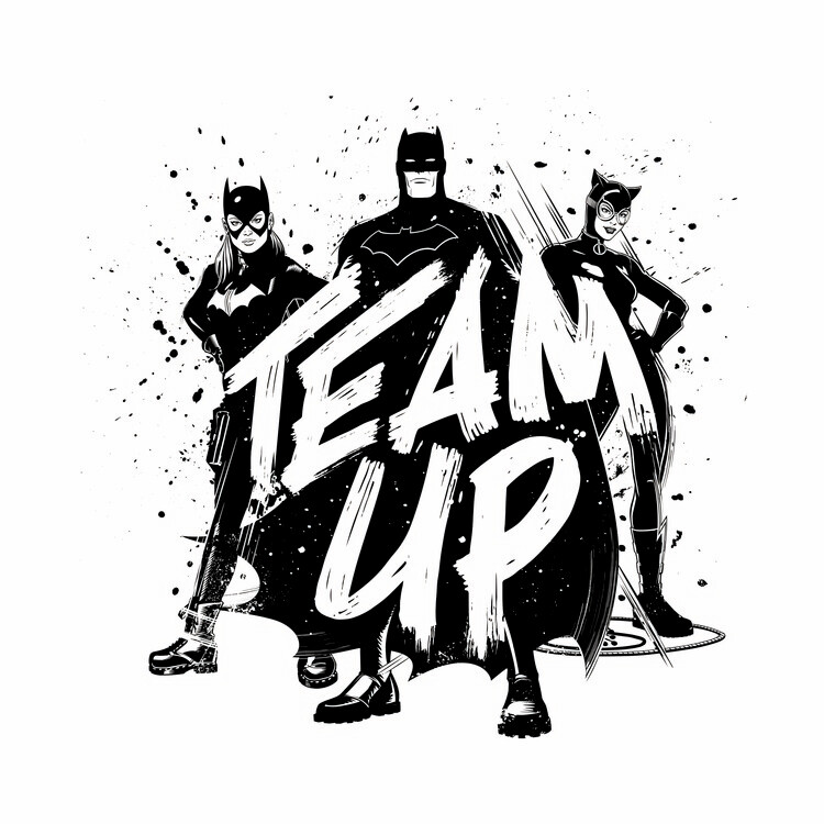 Samolepka Batman - Team up