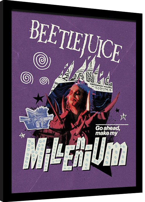 Zarámovaný plakát Beetlejuice - Make My Millenium