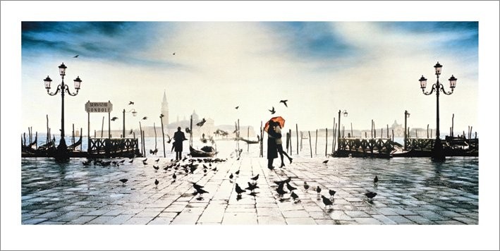 Umělecký tisk Benátky - Il Bacio