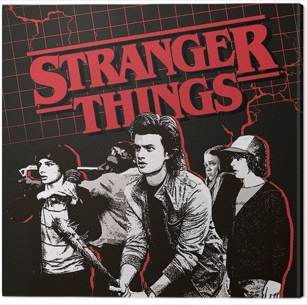 Canvastavla Stranger Things - Action Ready