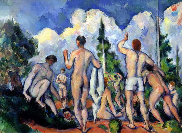 Canvastavla The Bathers, c.1890-92