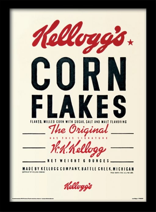 Kellogg's Cornflakes RETRO Metall-Untersetzer