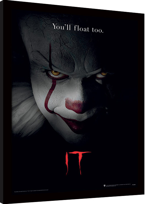 Gerahmte Poster IT - Pennywise Face