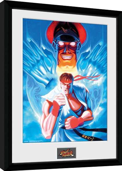 Street Fighter Ryu And Bison Gerahmte Poster Bilder Kaufen Bei Europosters