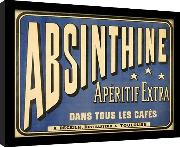 Indrammet plakat Absint - Absinthe Aperitif