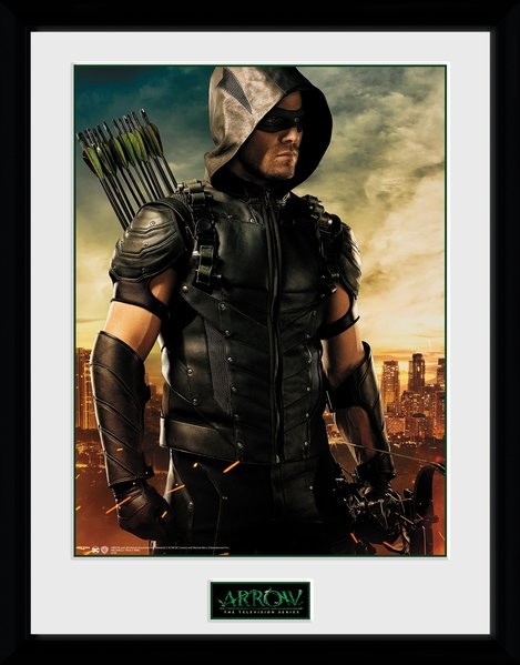 Skære Clancy Lår Arrow - Oliver indrammet plakat, Billede på Europosters.dk