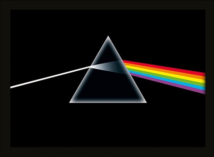 Indrammet plakat Pink Floyd - Dark Side of the Moon