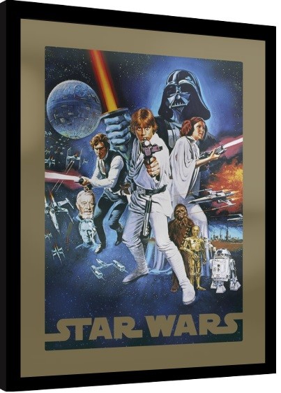 Gud Admin Spekulerer Star Wars - A New Hope indrammet plakat, Billede på Europosters.dk