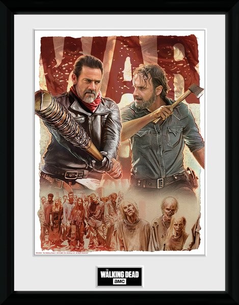 The Walking Dead - Season 8 Illustration indrammet plakat, Billede på