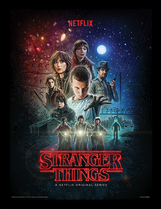 Stranger Things - One Sheet indrammet plakat