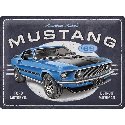 Ford - deine - | 1 für zum Blechschilder Mustang Sammeln Mach Wand 1969