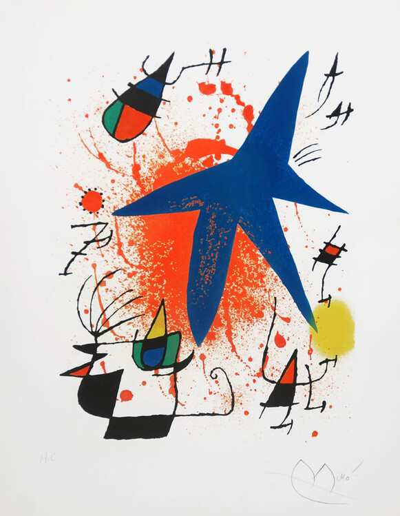 Blue Star, 1972 Festmény reprodukció