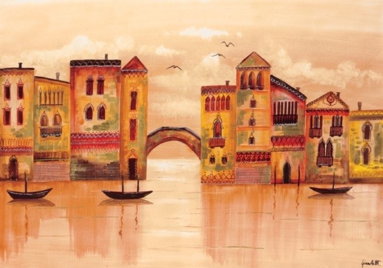 Brown Venice Festmény reprodukció