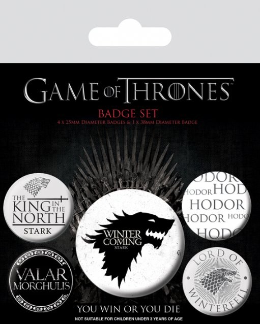 Button Game of Thrones - Winter is Coming