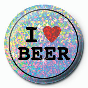 Button I LOVE BEER