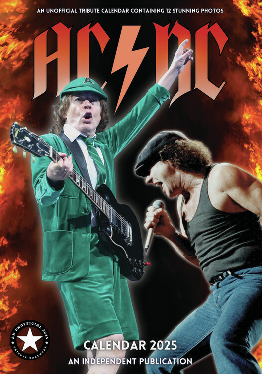 AC/DC - Calendare de perete 2025 | Cumpără pe Europosters