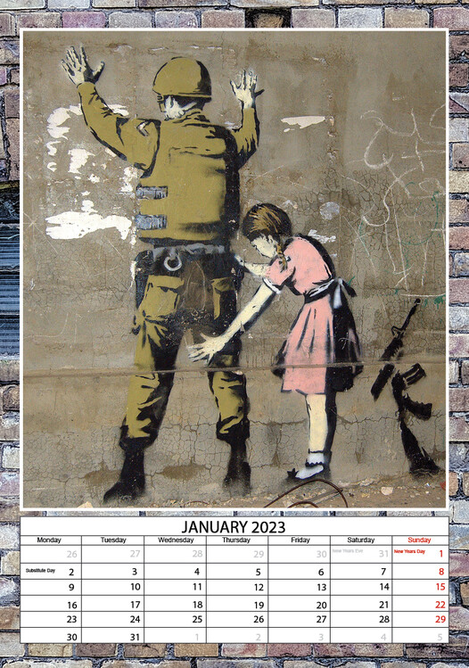 Banksy Calendari da muro 2026 Compra su Europosters