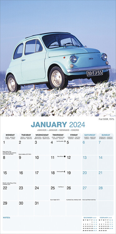 Fiat 500 - Calendari da muro 2024