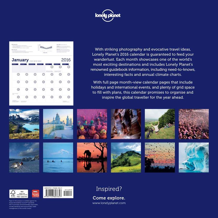 Lonely Calendari da muro 2016 Compra su Europosters