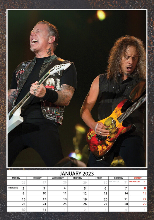 Metallica Calendari da muro 2024 Compra su Europosters