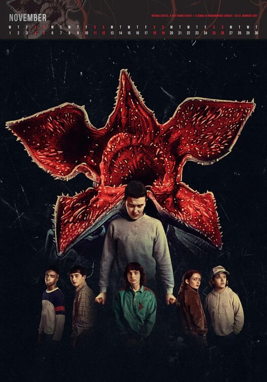 Stranger Things Deluxe Calendari da muro 2026 Compra su Europosters