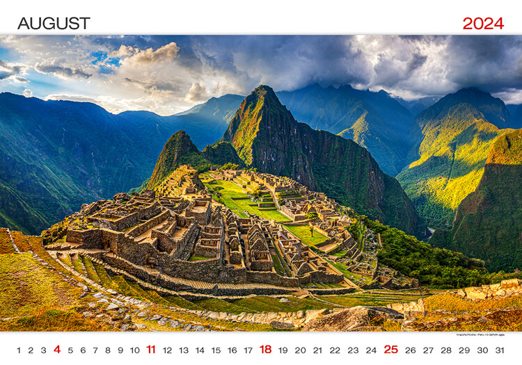 World Wonders - Calendari da muro 2024