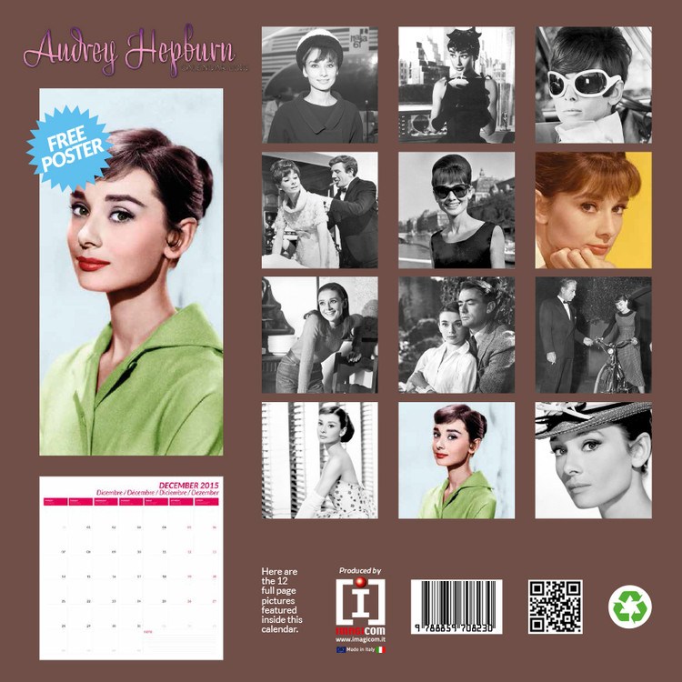 Audrey Hepburn Calendarios de pared 2015 Consíguelos en Posters.es