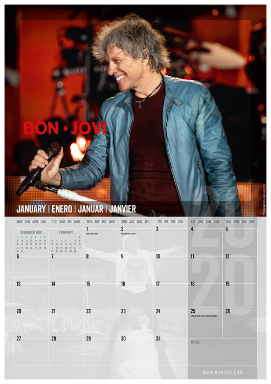 Bon Jovi Calendarios de pared 2024 Consíguelos en Posters.es