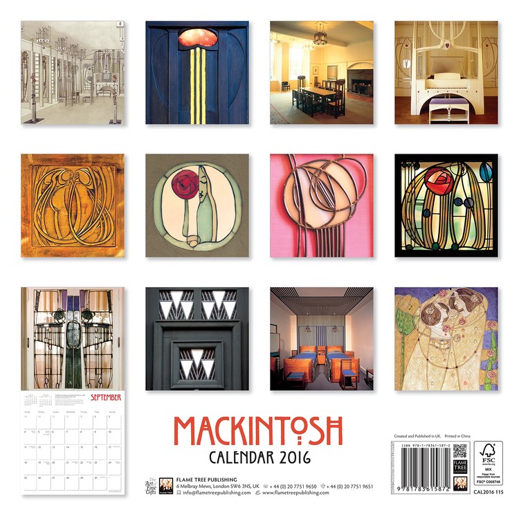 Charles Rennie Mackintosh Calendarios 2020