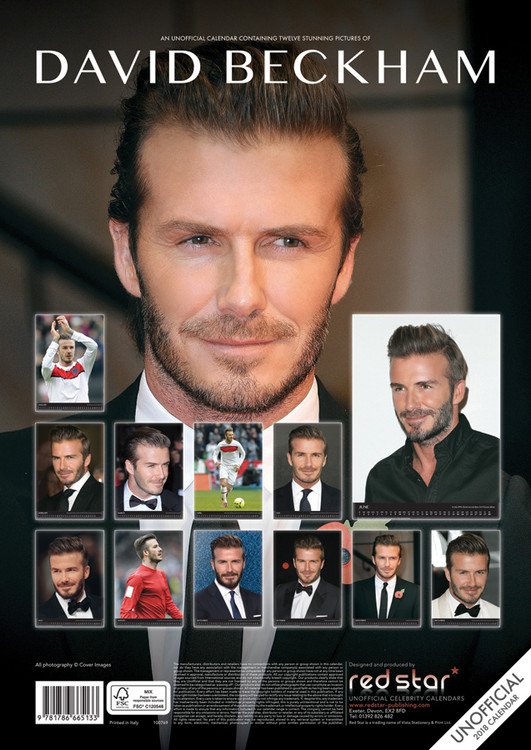 David Beckham Calendarios de pared 2018 Consíguelos en Posters.es