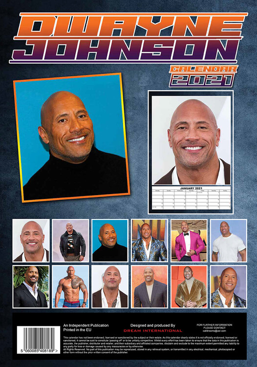 Dwayne Johnson - Calendarios de pared 2024 | Consíguelos en Posters.es