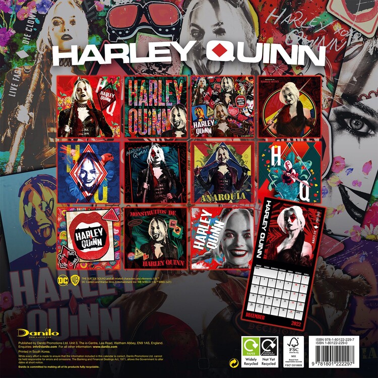 Harley Quinn Calendarios de pared 2022 Consíguelos en Posters.es