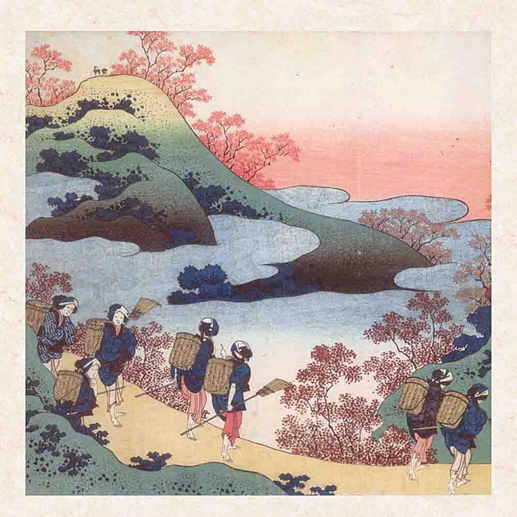 Hokusai Calendario de pared cuadrado 2020