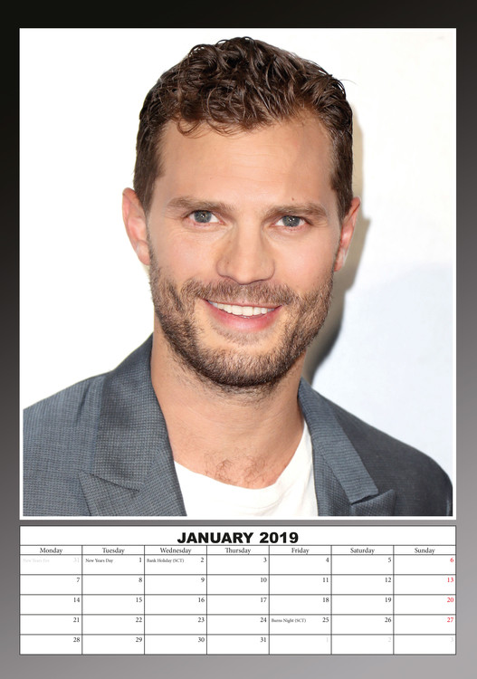 Jamie Dornan Calendarios de pared 2019 Consíguelos en Eurposters.es