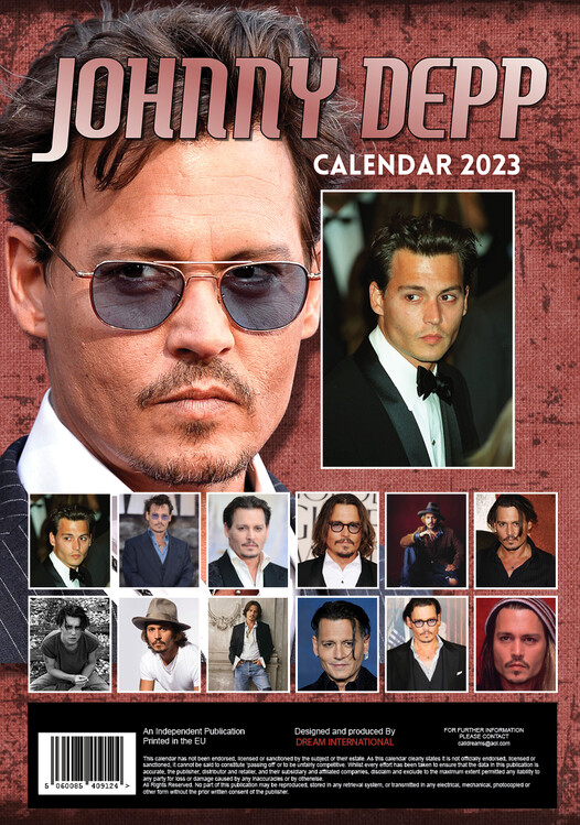 Johnny Depp Calendarios de pared 2024 Consíguelos en Posters.es