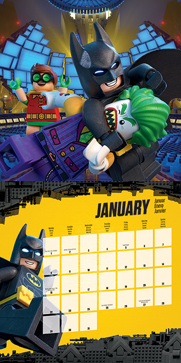 Lego Batman - Calendarios de pared 2018 | Consíguelos en 