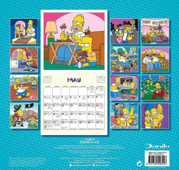 Los Simpson - Calendarios 2021