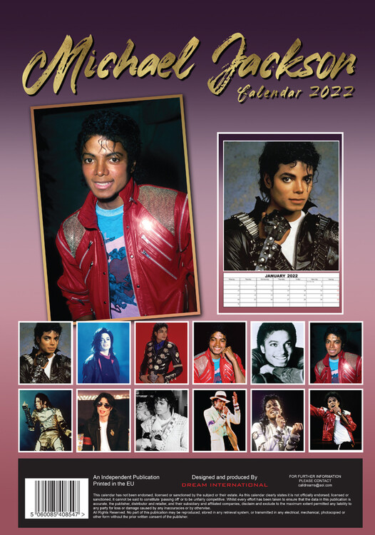 Michael Jackson - Calendarios De Pared 2022 | Consíguelos En Eurposters.es