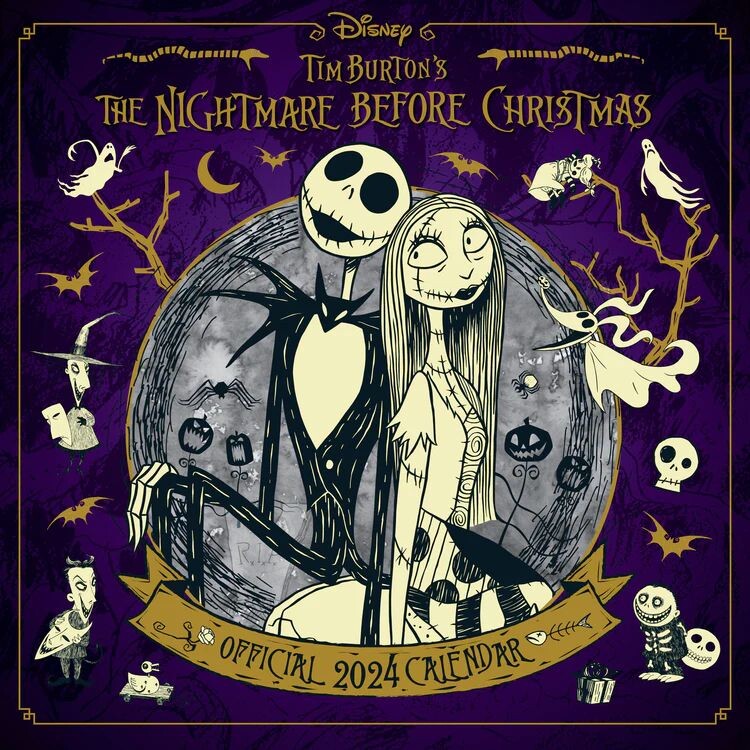 Nightmare Before Christmas Calendarios de pared 2024 Consíguelos en